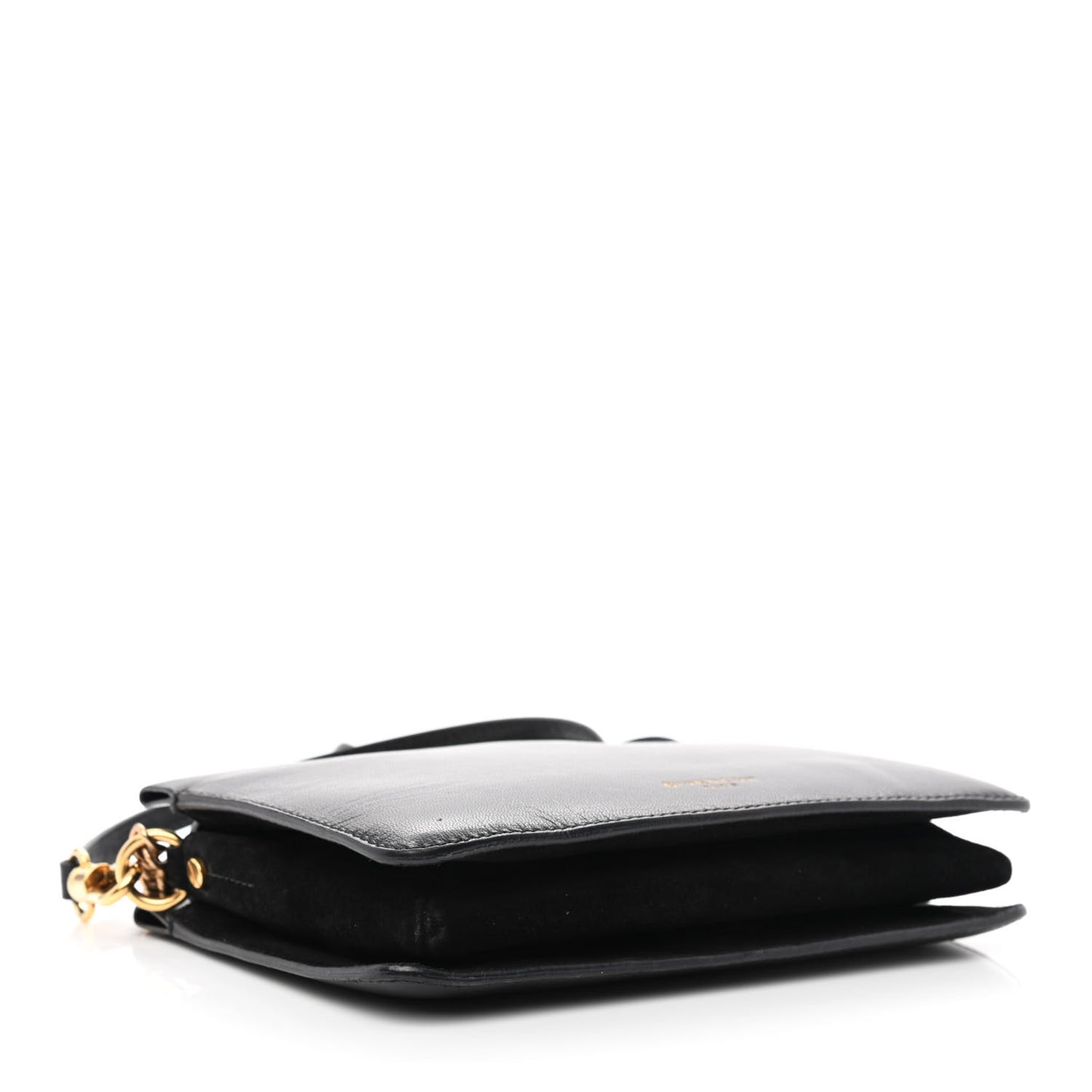 Textured Calfskin Cross 3 Crossbody Bag Black