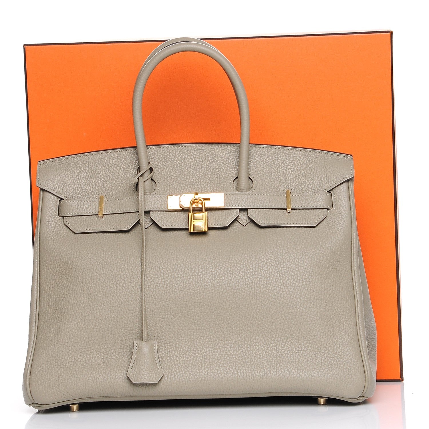 Hermes Taurillon Clemence Birkin 35 Sauge 27 of 27