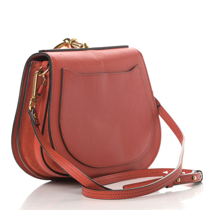 Chloe Calfskin Suede Medium Nile Bracelet Bag Earthy Red 3 of 14