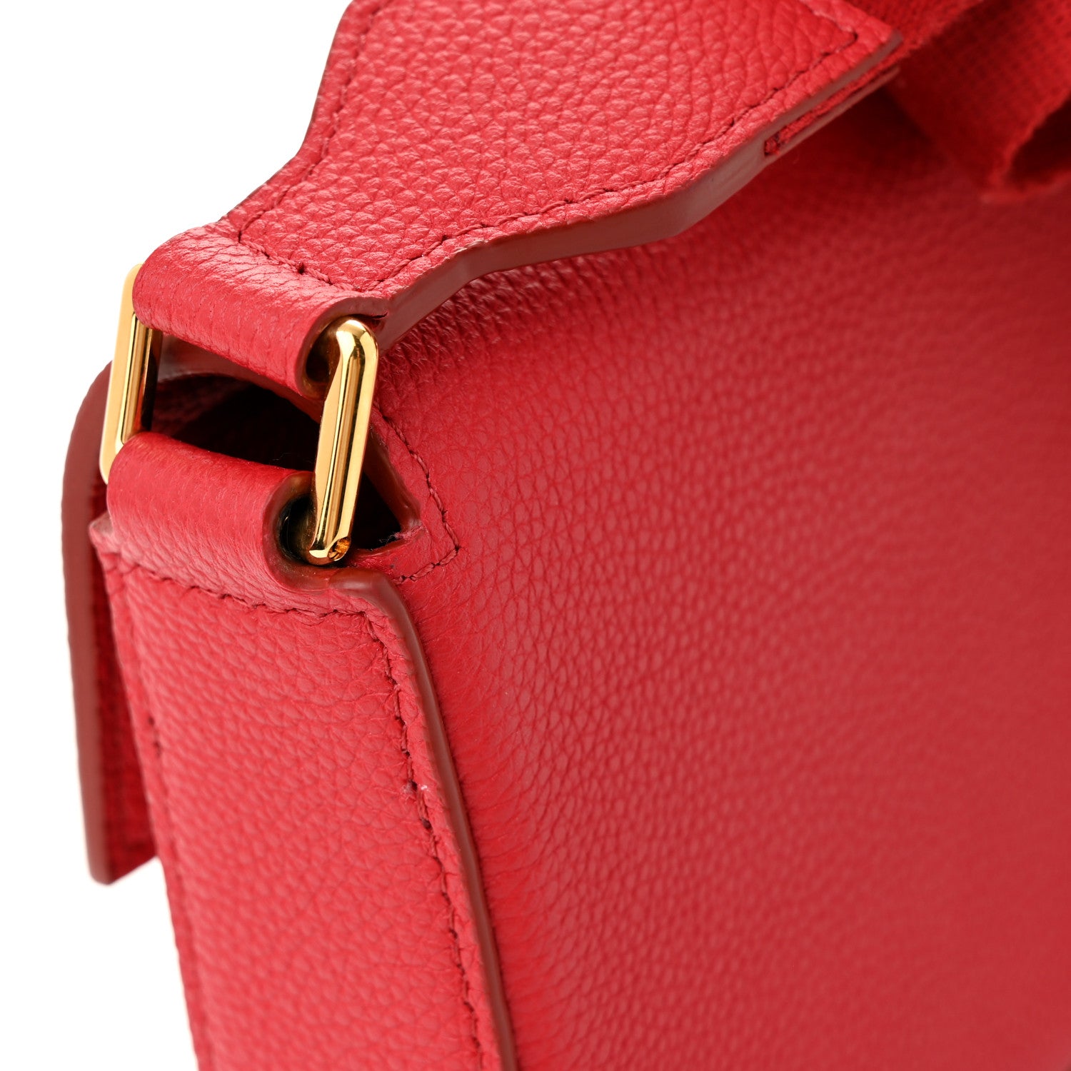 Tom Ford Grained Calfskin Mini Tara Long Strap Crossbody Bag Red 11 of 12