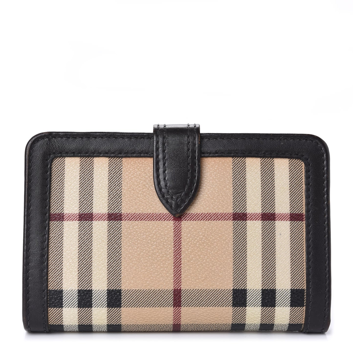 Haymarket Check Compact Zip Wallet Chocolate