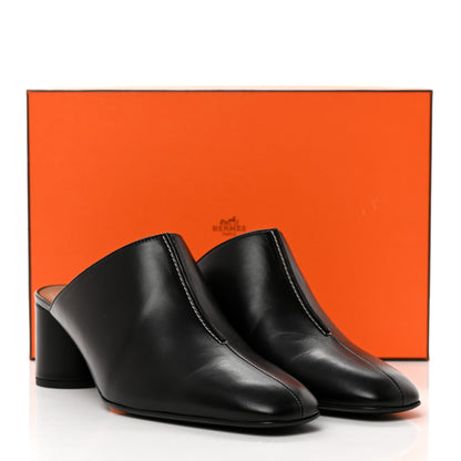 Hermes Nappa Detail Mules 40 Black 9 of 9