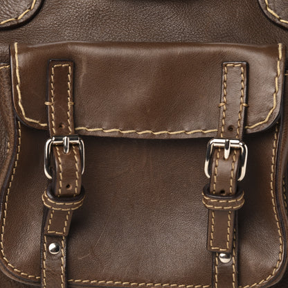 Chloe Calfskin Edith Satchel Brown 11 of 13
