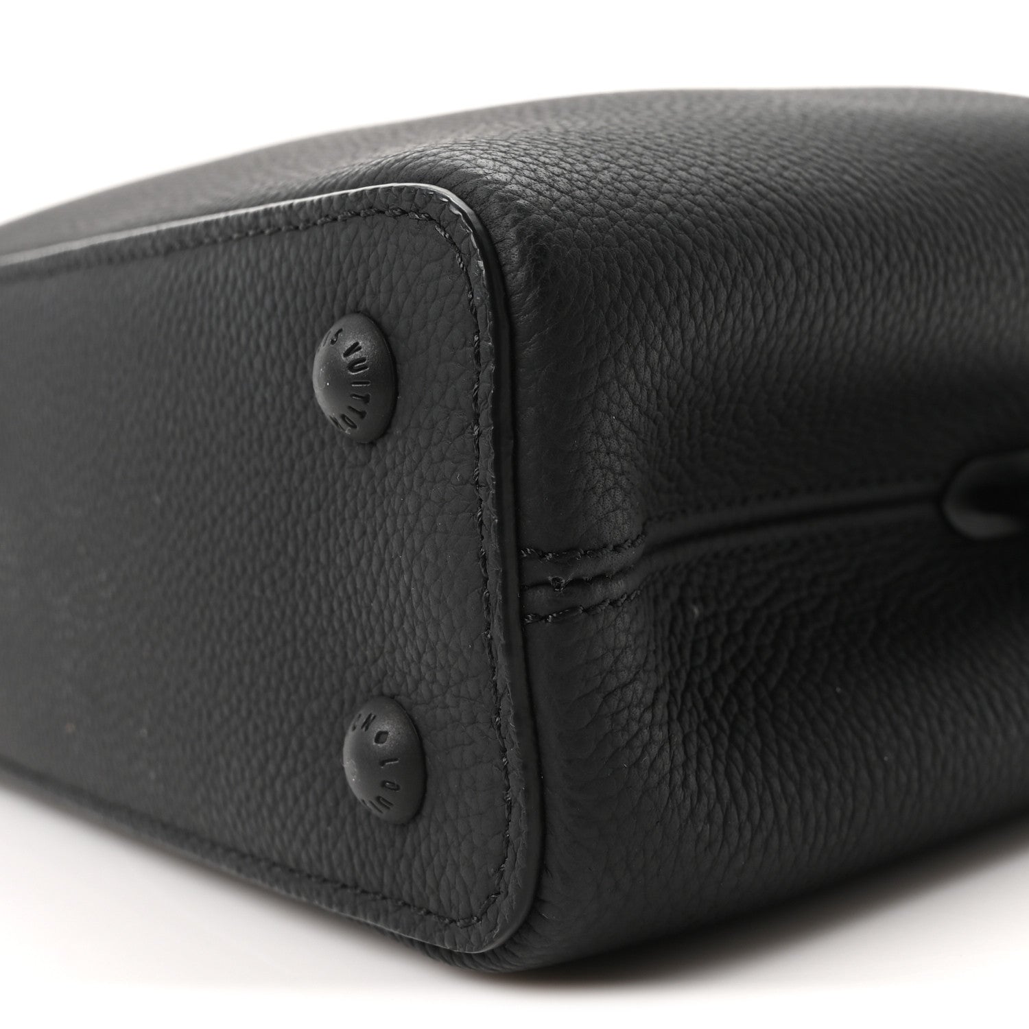 Louis Vuitton Matte Taurillon Capucines East West Mini All Black 9 of 9