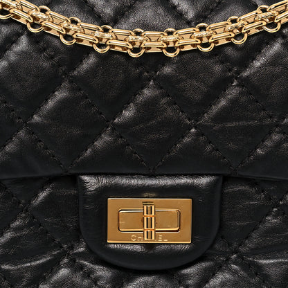 Chanel Aged Calfskin Quilted 2.55 Reissue Mini Flap Black 8 of 14