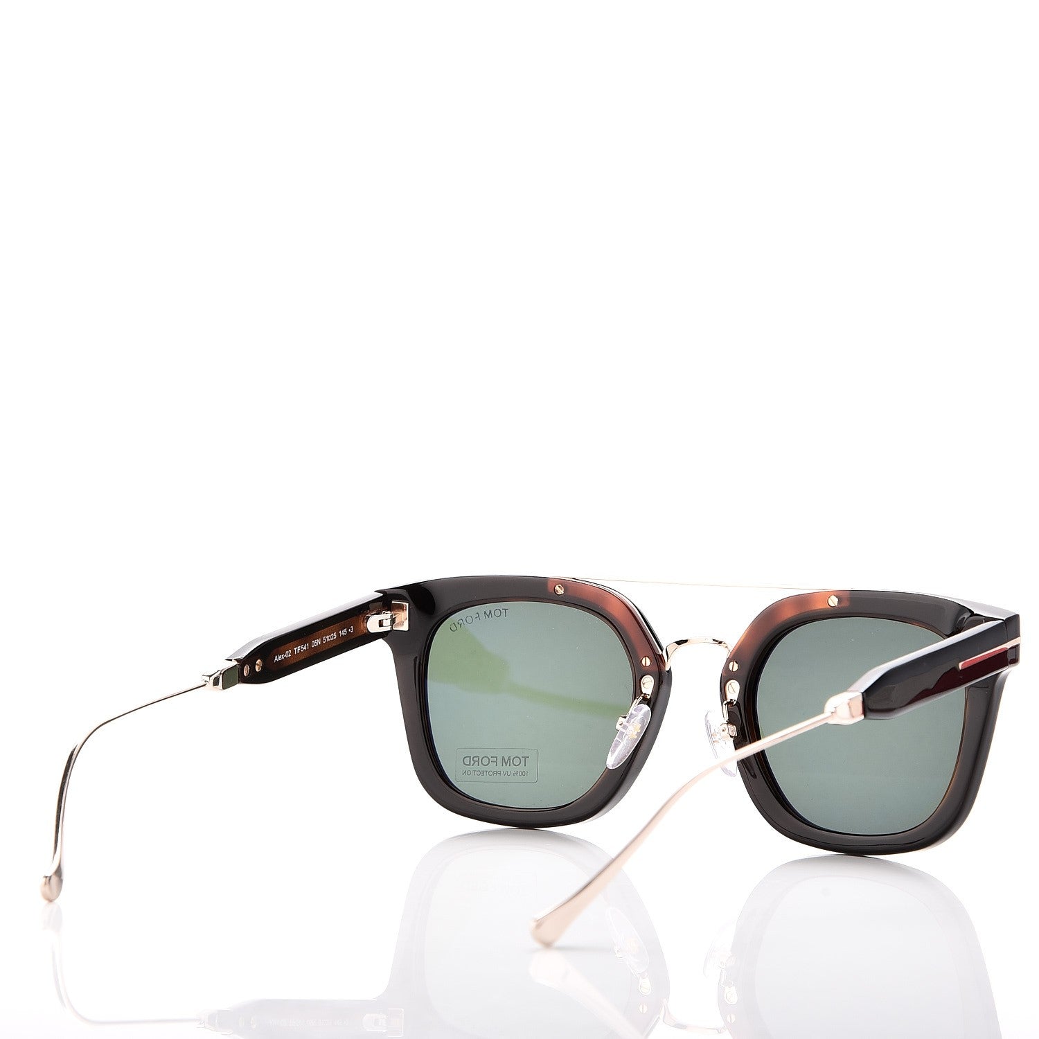 Tom Ford Alex Squared Sunglasses TF541 Black 4 of 8