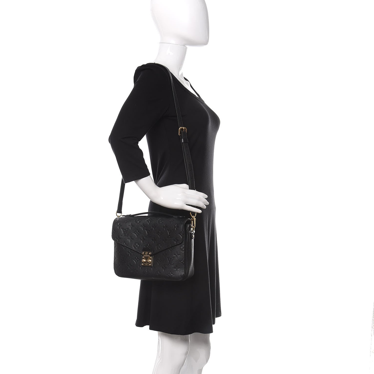 Louis Vuitton Empreinte Pochette Metis Black 2 of 10
