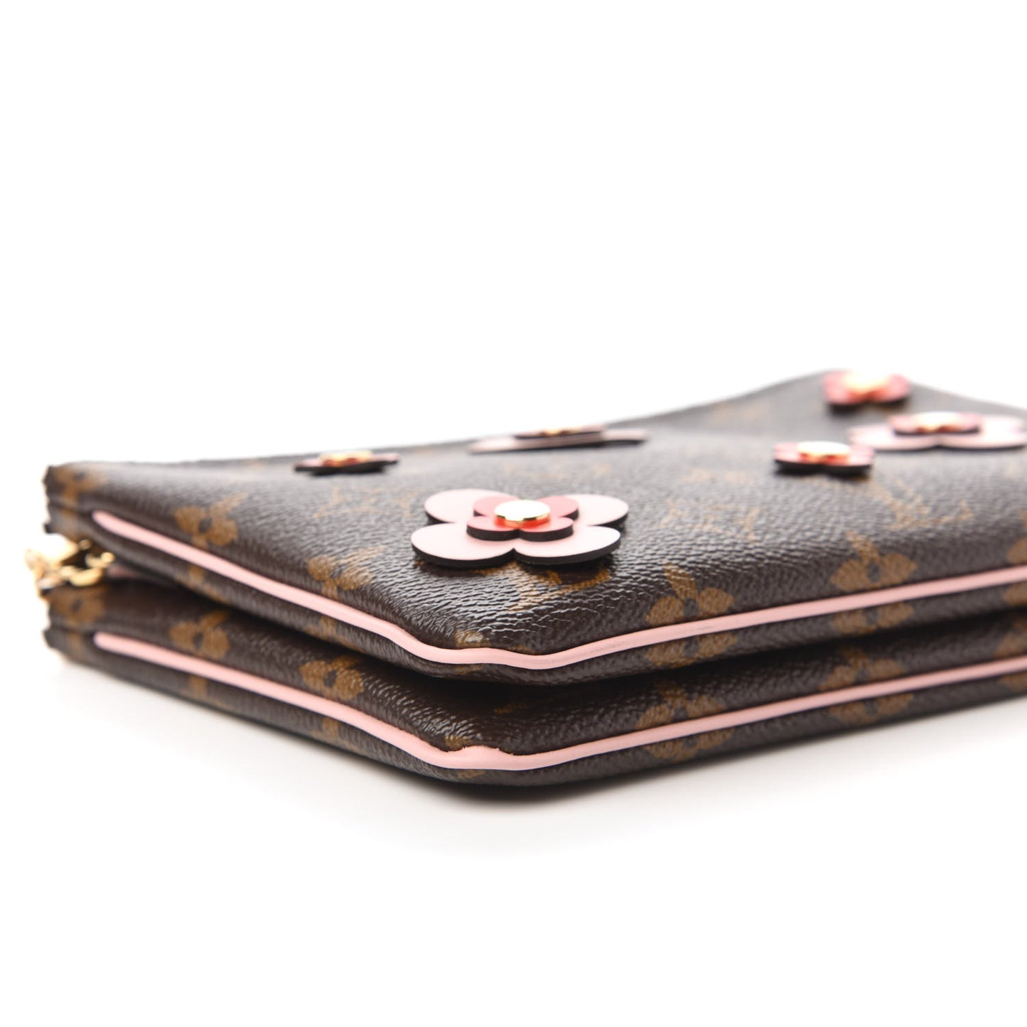 Monogram Blooming Flowers Double Zip Pochette