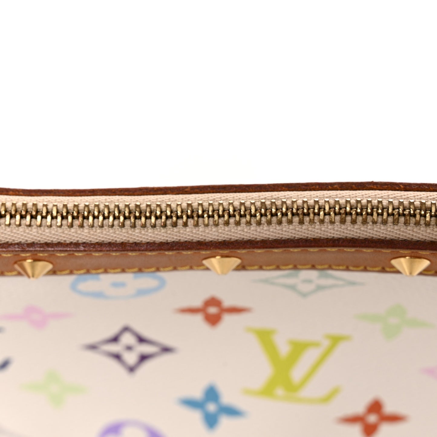 Monogram Multicolor Pochette Accessories White