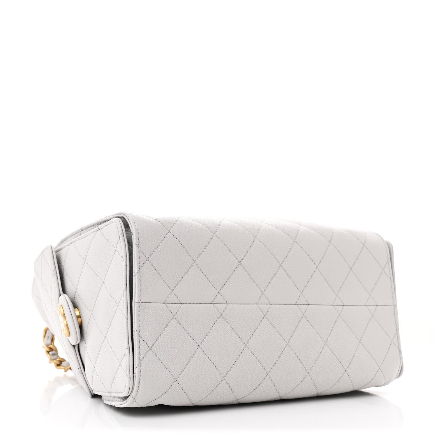Chanel Caviar Quilted Small Chanel 25 Handbag Light Grey 4 of 10