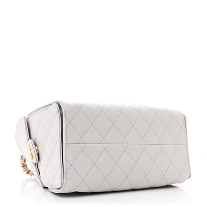 Chanel Caviar Quilted Small Chanel 25 Handbag Light Grey 4 of 10