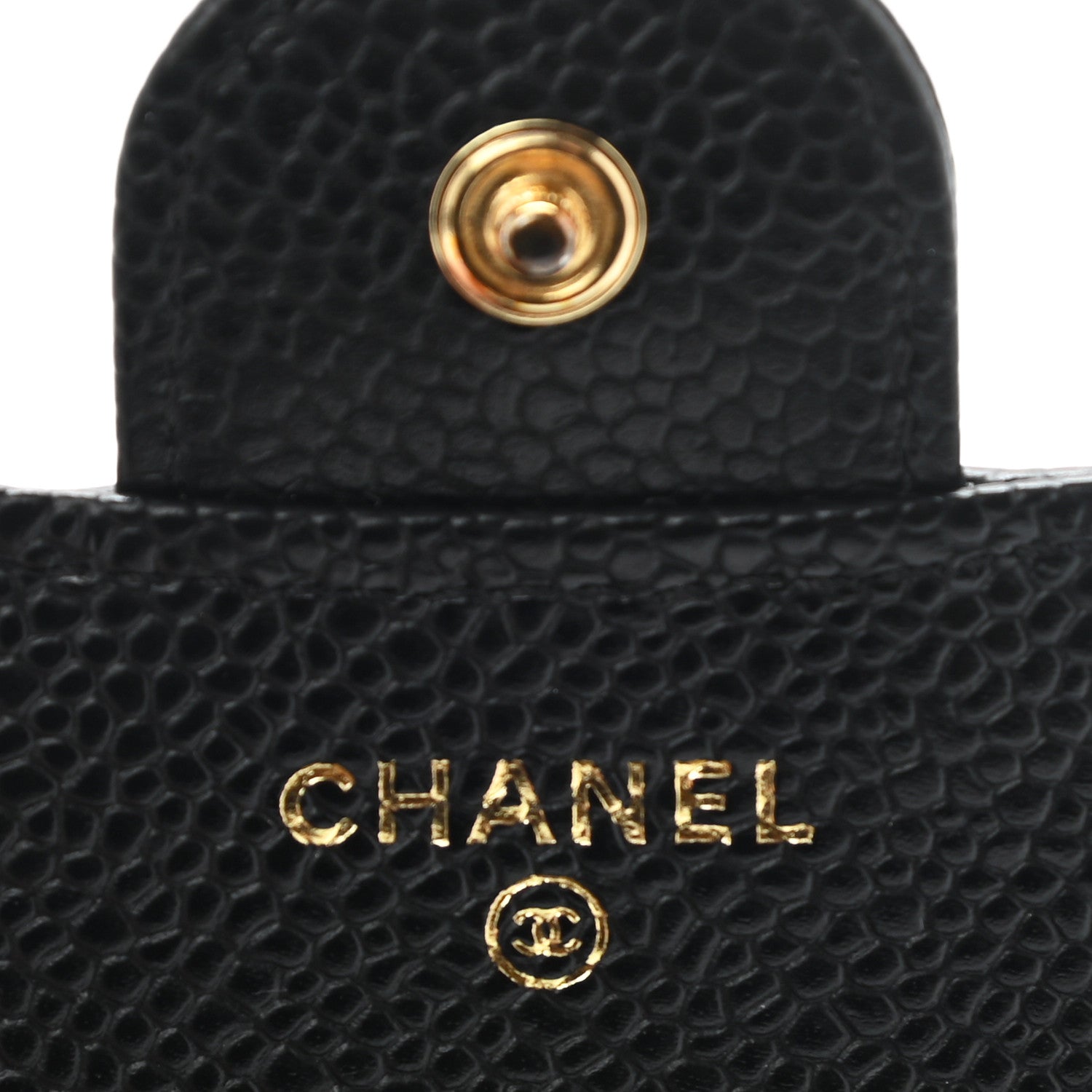 Chanel Caviar Quilted Compact Flap Wallet Black 6 of 9