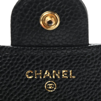 Chanel Caviar Quilted Compact Flap Wallet Black 6 of 9