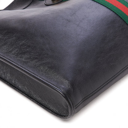 Gucci Calfskin Large Rajah Chain Tote Black 7 of 11
