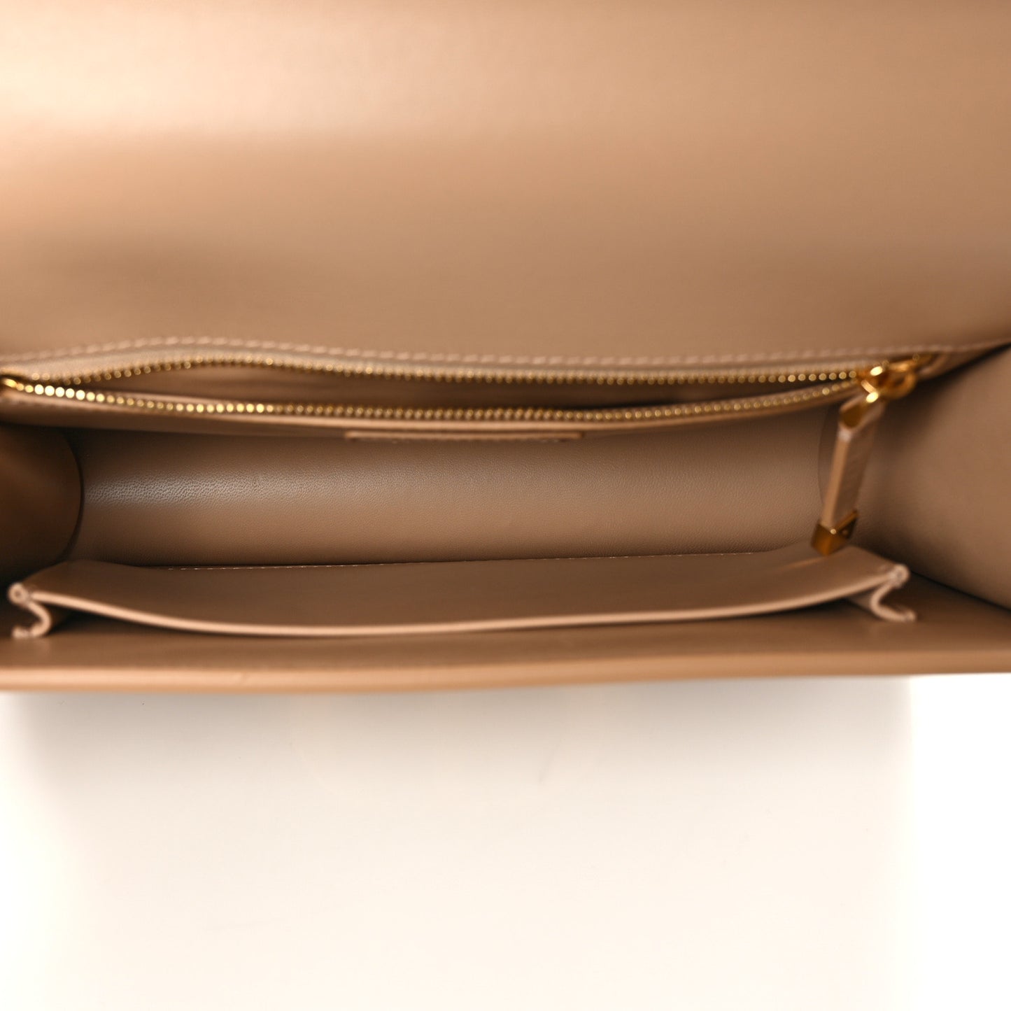 Box Calfskin 30 Montaigne Flap Bag Raw Beige