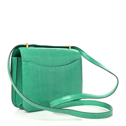 Hermes Lizard Constance 18 Menthe 3 of 11