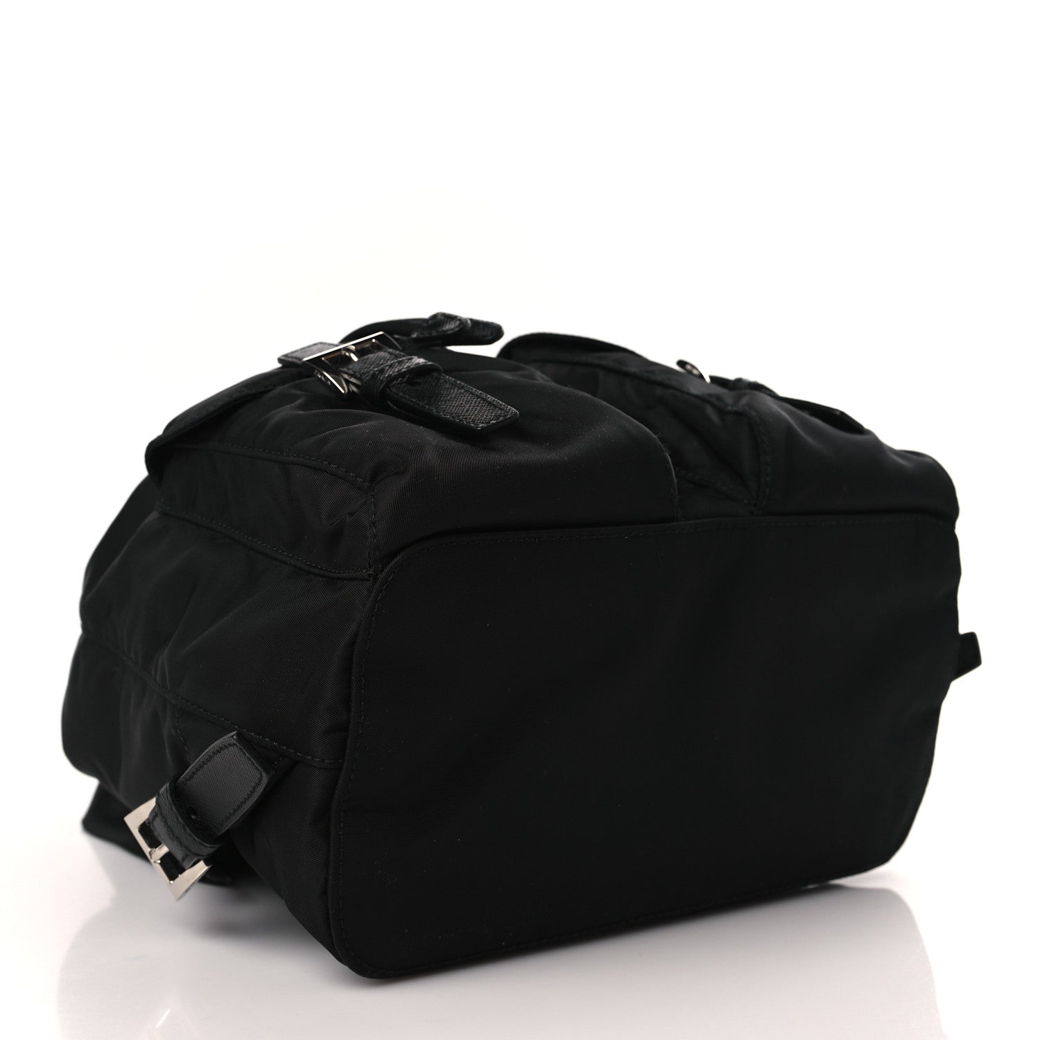 Prada Tessuto Nylon Saffiano Small Backpack Black 4 of 10