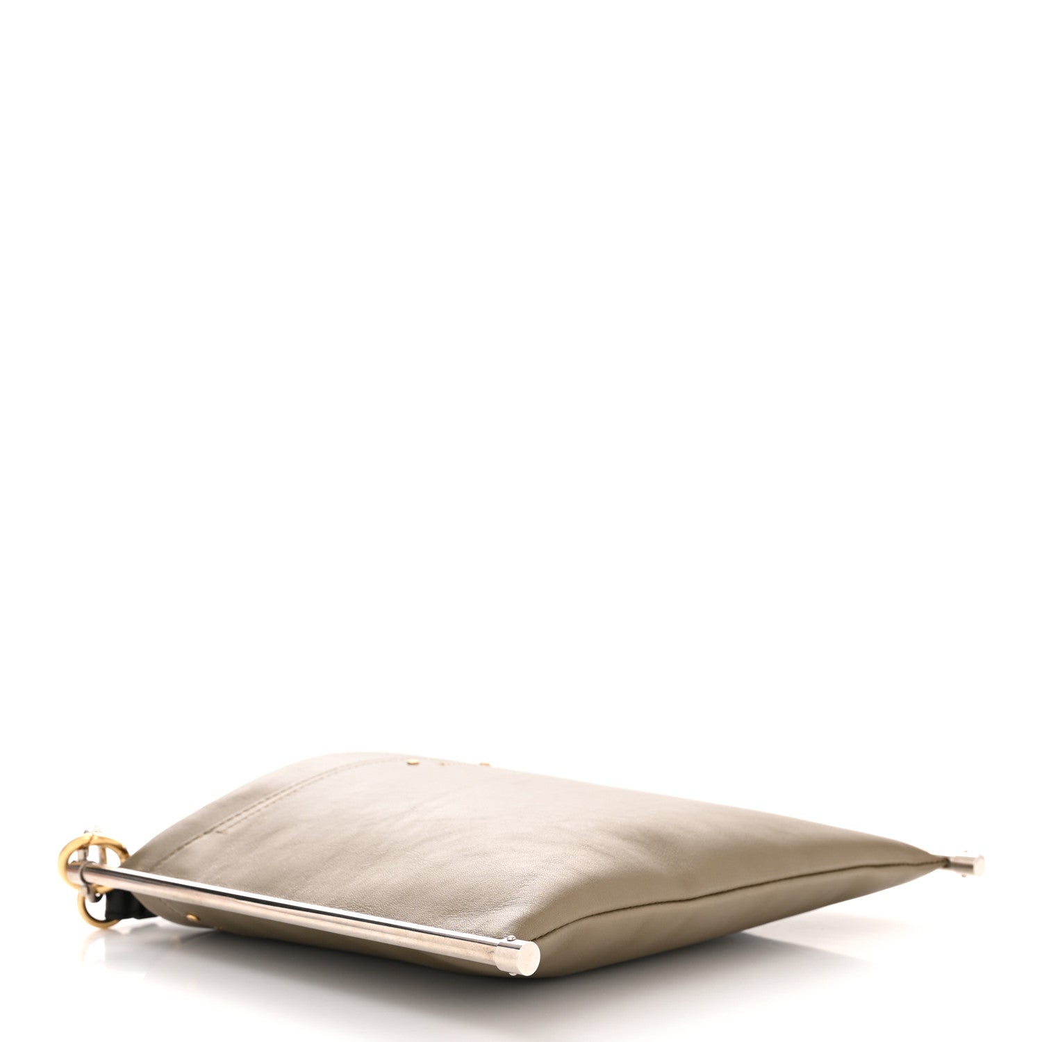 Chloe Smooth Calfskin Medium Roy Clutch Merino Grey 4 of 11