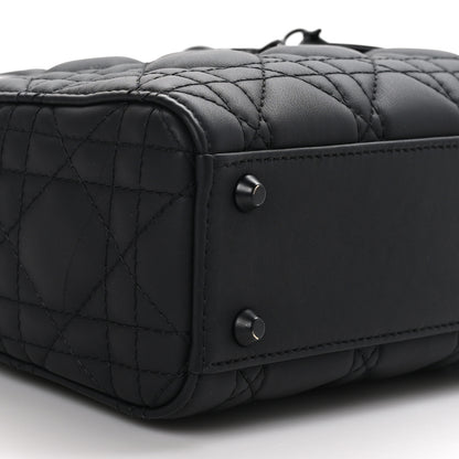 Christian Dior CHRISTIAN DIOR Ultra Matte Calfskin Cannage Mini Lady Dior Black 7 of 10