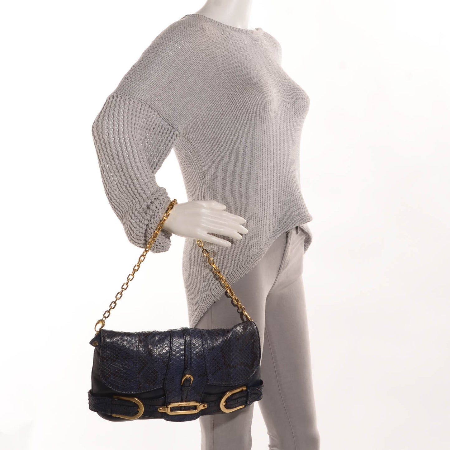 Python Troy Clutch Navy