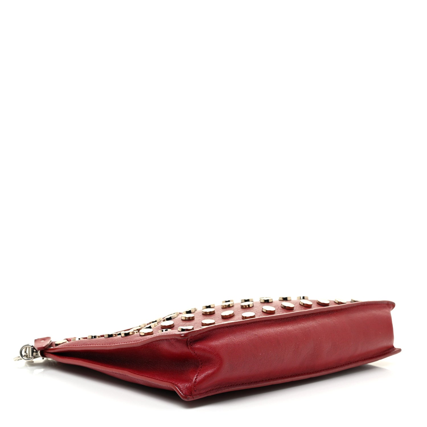 Versace Calfskin Studded Crossbody Red 4 of 17