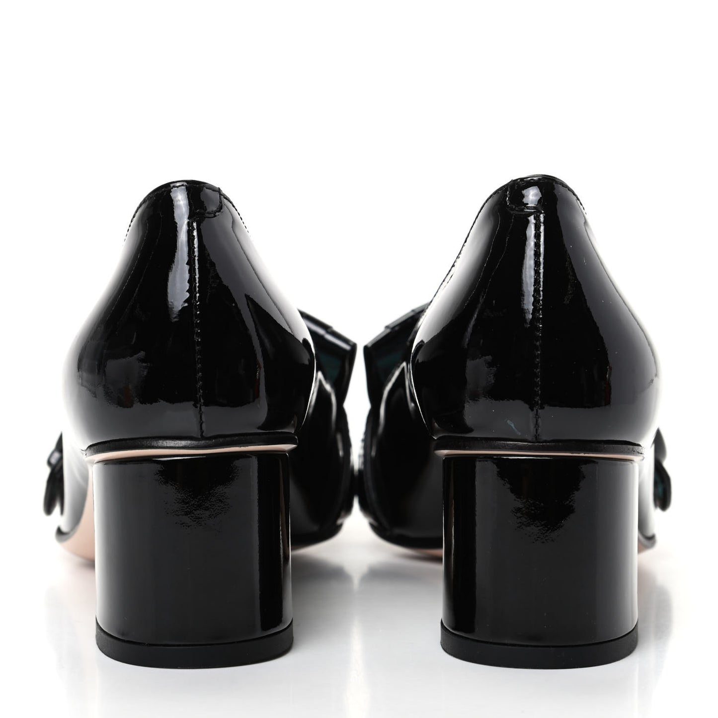 Vernice GG Marmont Fringe 50mm Loafer Pumps 35 Black