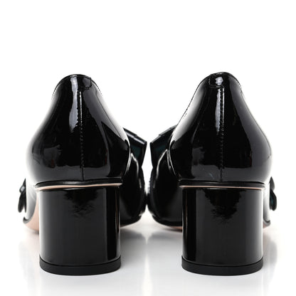 Gucci Vernice GG Marmont Fringe 50mm Loafer Pumps 35 Black 7 of 11