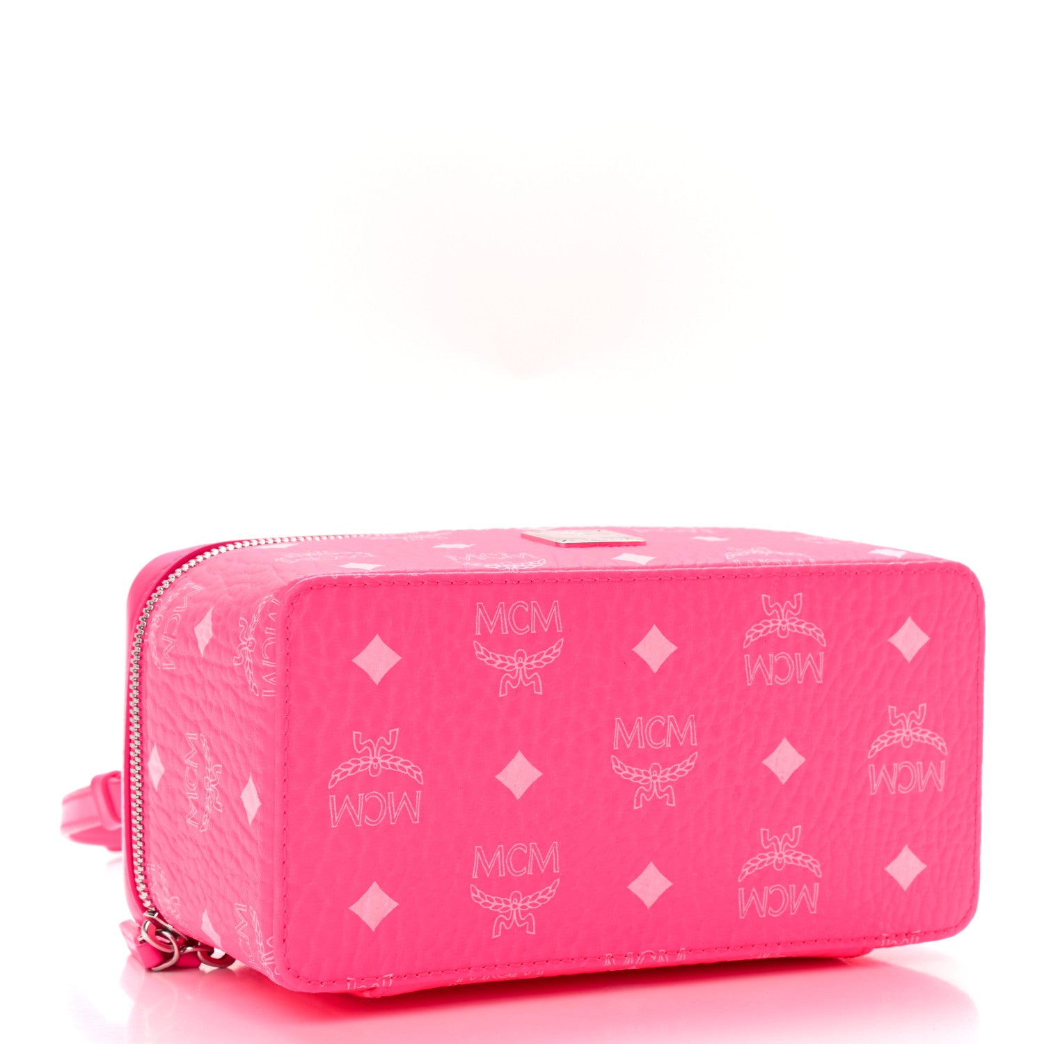 MCM Visetos Vanity Case Neon Pink 4 of 9