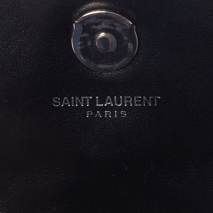 Saint Laurent Calfskin Y Quilted Monogram Toy Loulou Crossbody Bag Black 10 of 10