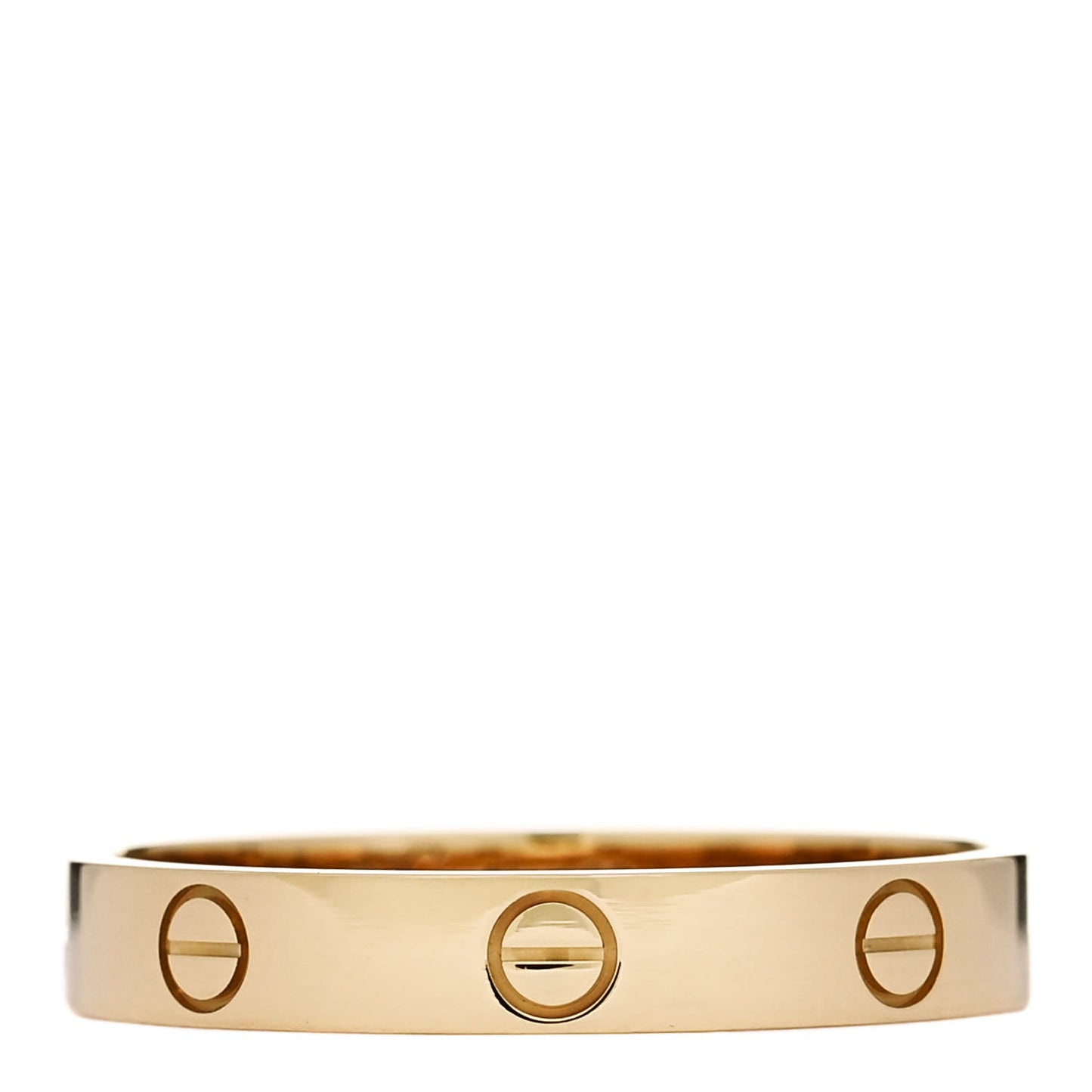 18K Yellow Gold 3.5mm LOVE Wedding Band Ring 63 10.25
