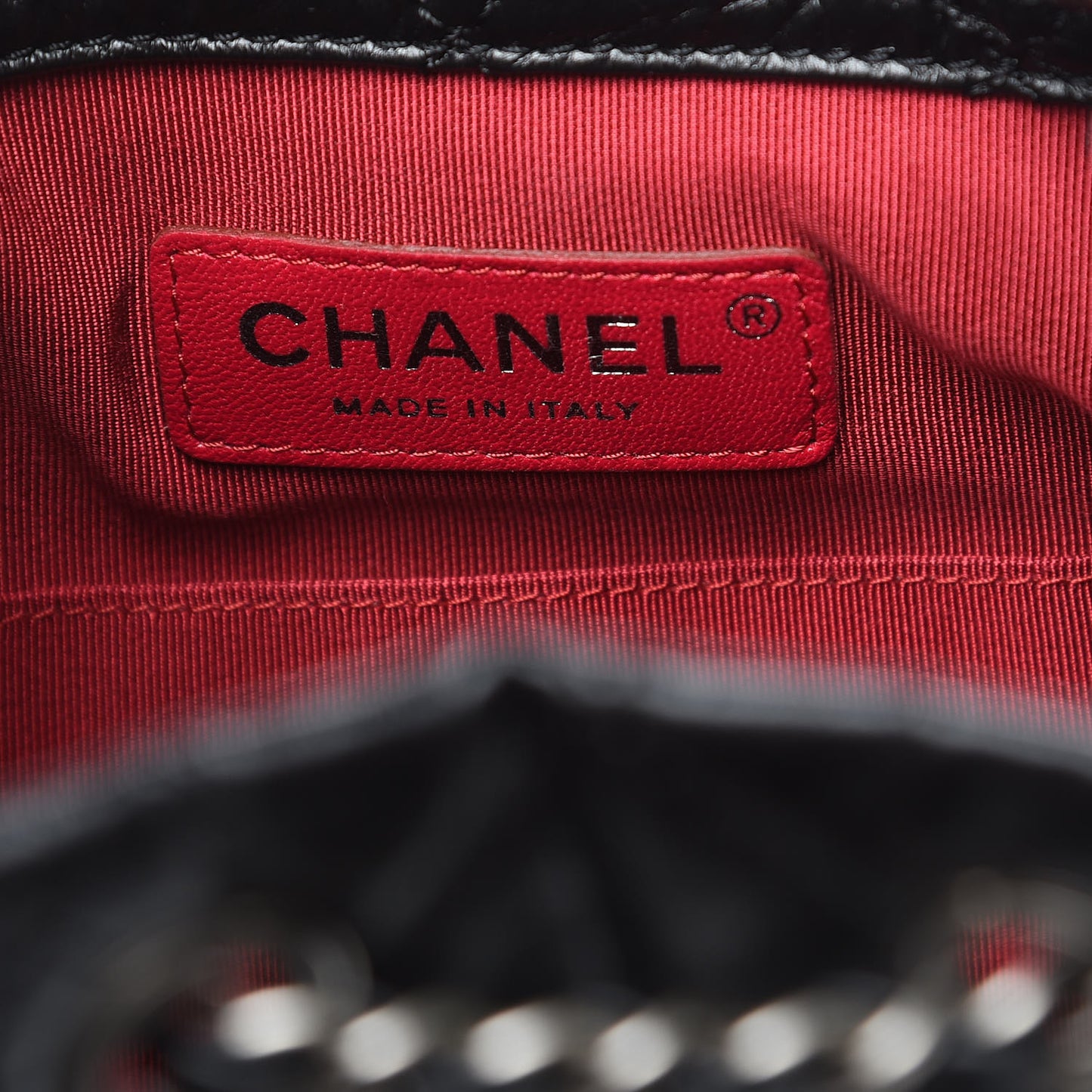 Aged Calfskin Quilted Small Gabrielle Backpack Black