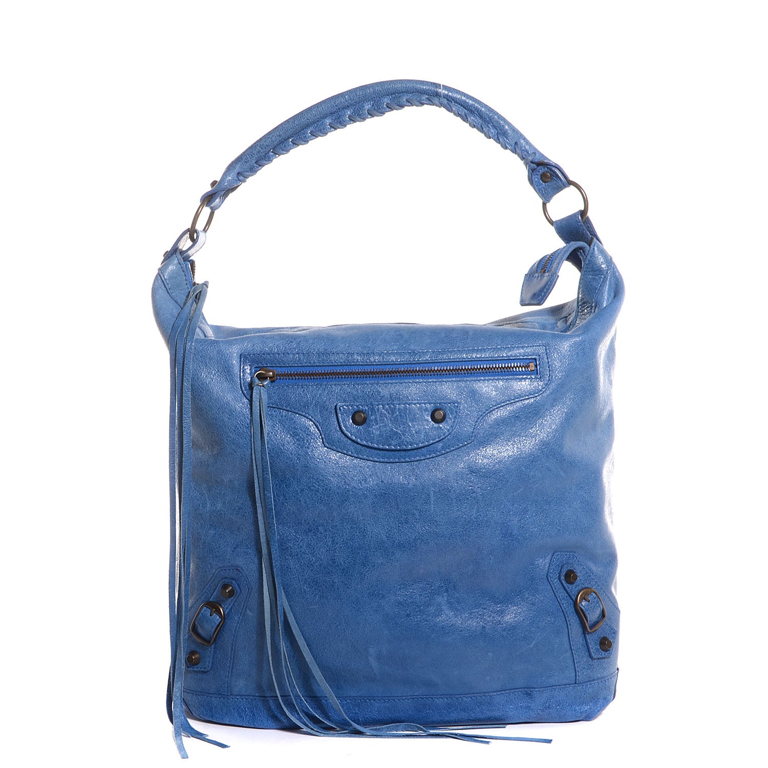 Balenciaga Chevre Classic Hardware Day Hobo French Bleu 1 of 13