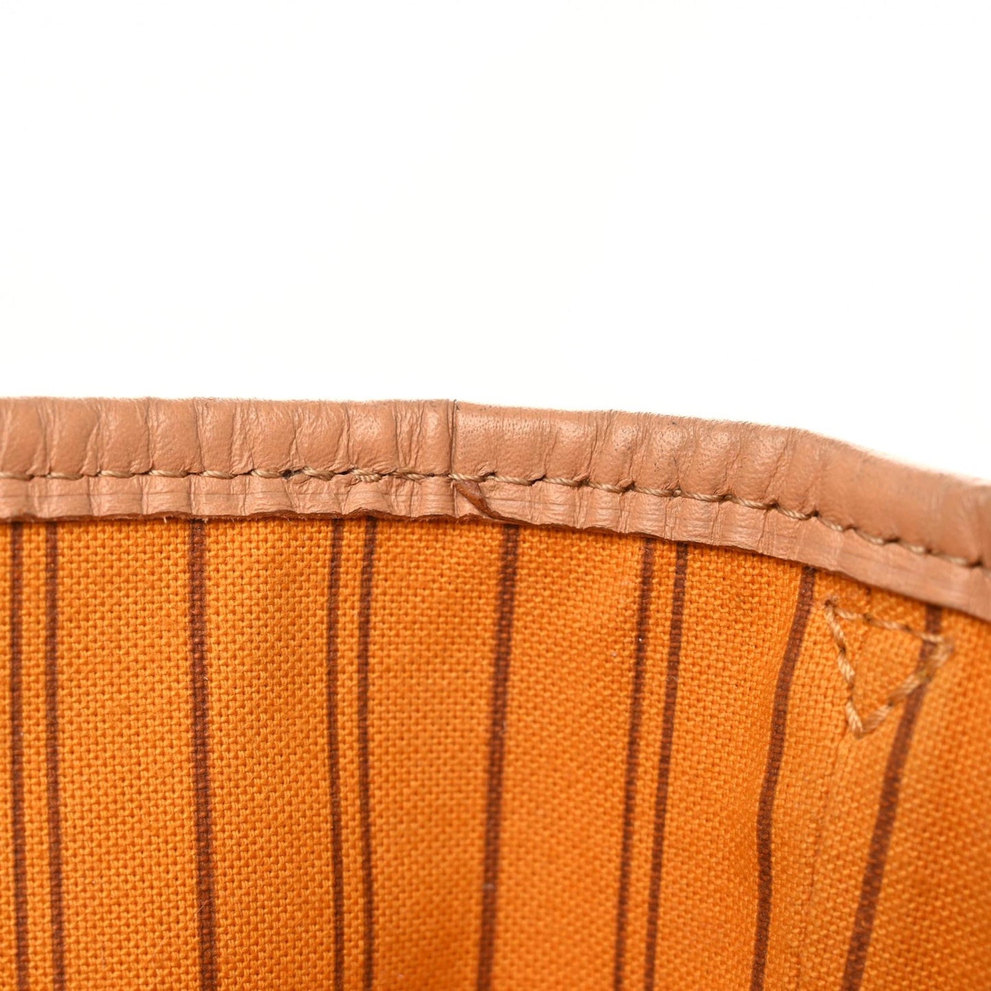 Damier Azur Braided Neverfull MM Orange
