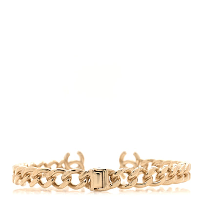 Chanel Metal CC Chain Link Choker Necklace S Gold 3 of 5