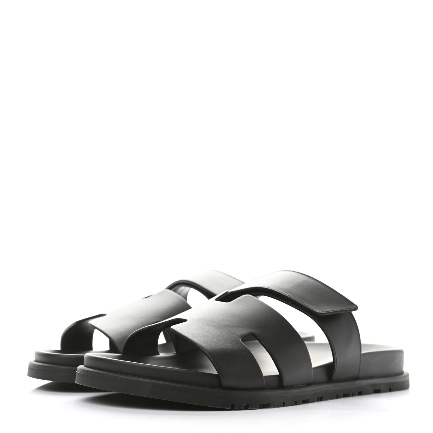 Calfskin Mens Chypre Sandals 44 Black