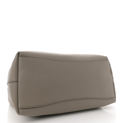 Prada Vitello Daino Logo Hobo Argilla 4 of 10