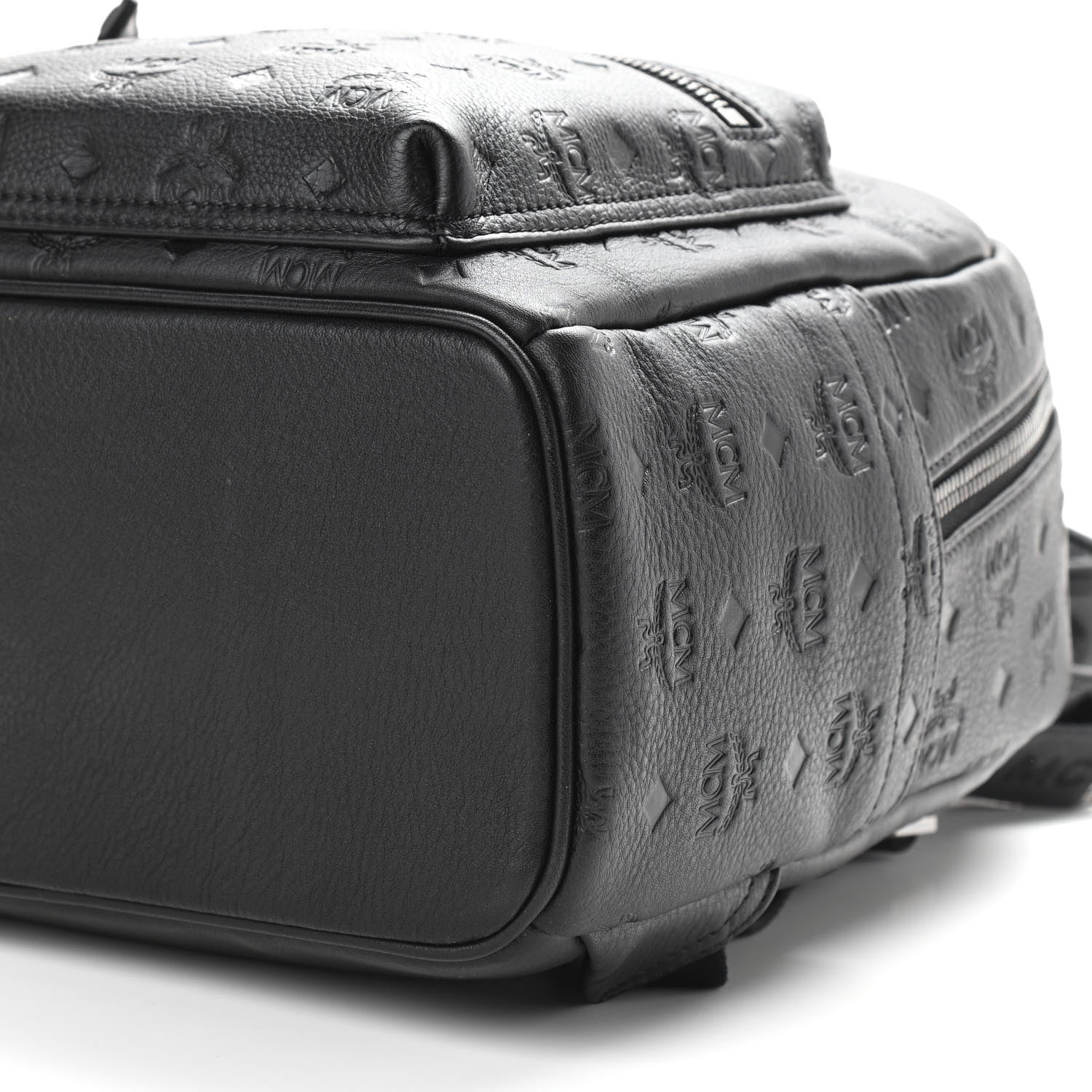 MCM Calfskin Ottomar Small Stark Backpack Black 9 of 9