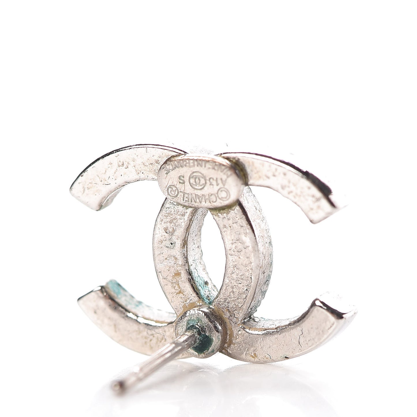 Crystal Timeless CC Earrings Silver