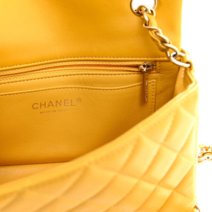 Chanel Lambskin Quilted Mini Rectangular Flap Yellow 6 of 12