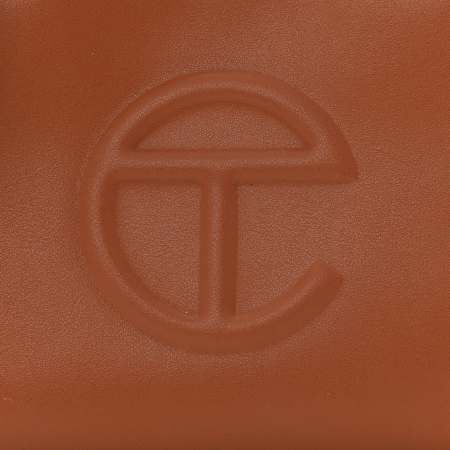 Vegan Leather Small Shopping Bag Tan