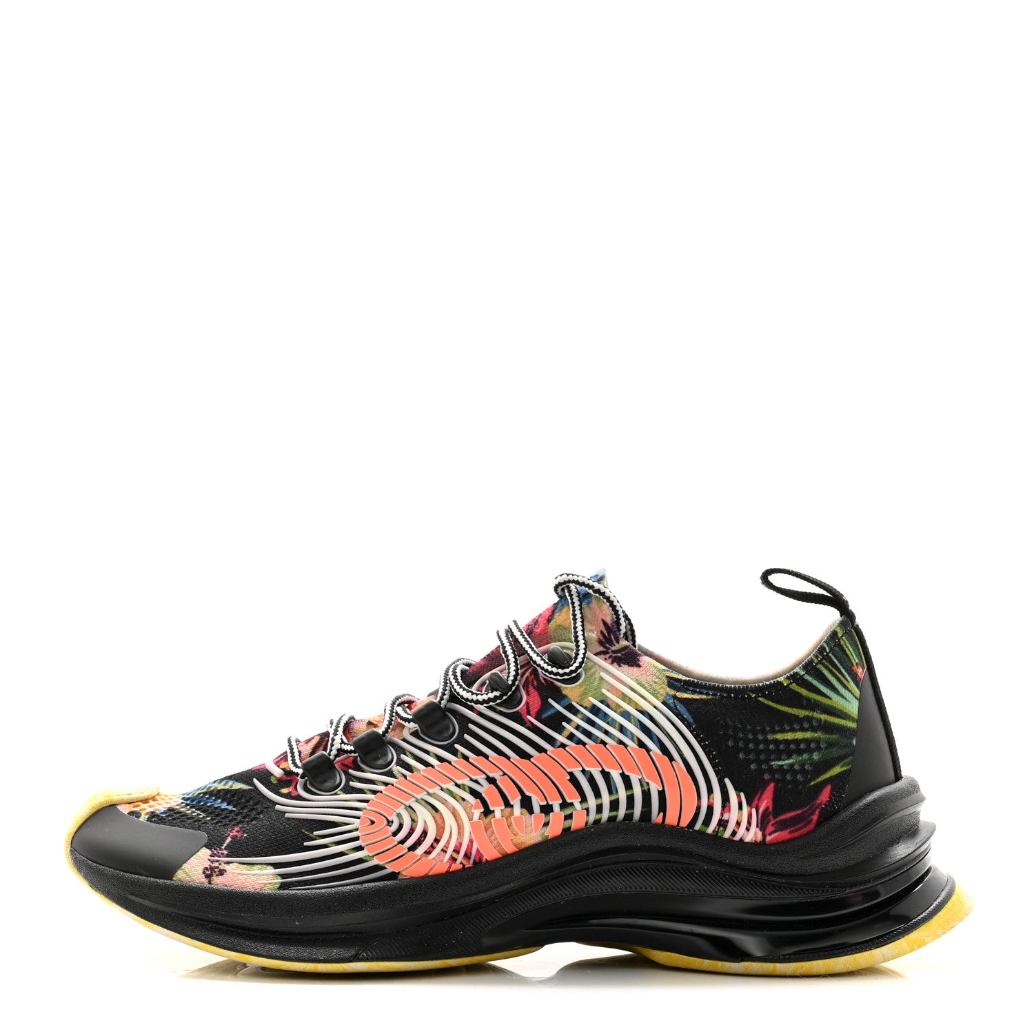 Gucci Technical Knit Fabric Waves Mens Gucci Run Sneakers 7 Multicolor 1 of 7