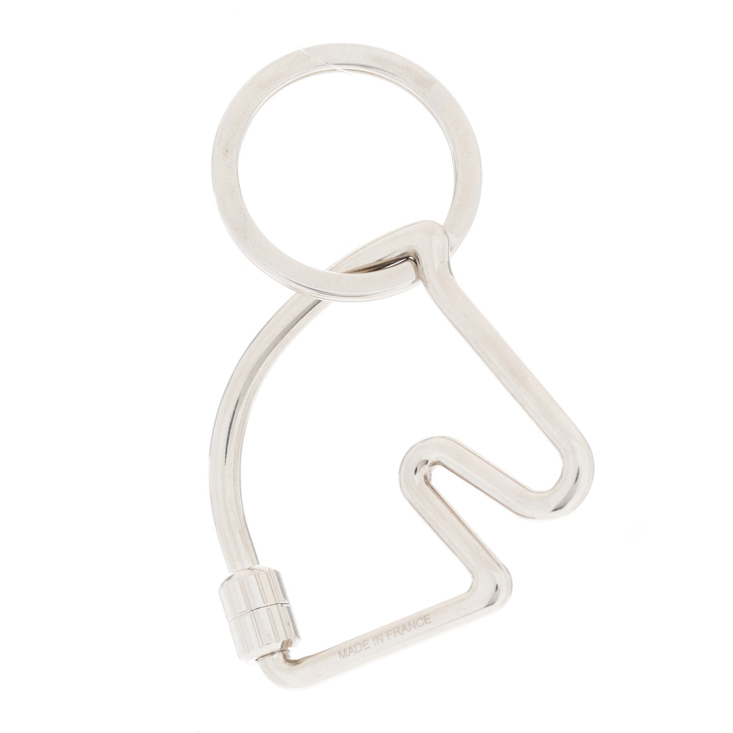 Palladium Cheval Key Ring