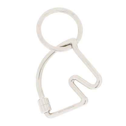 Hermes Palladium Cheval Key Ring 3 of 6