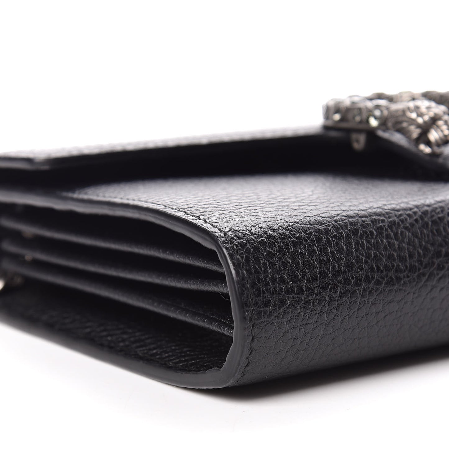 Calfskin Mini Dionysus Chain Wallet Black