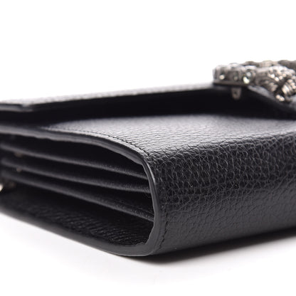 Gucci Calfskin Mini Dionysus Chain Wallet Black 5 of 11