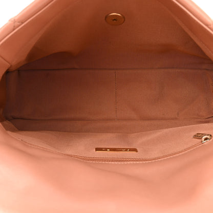Chanel Lambskin Quilted Large Chanel 19 Flap Brown 5 of 10