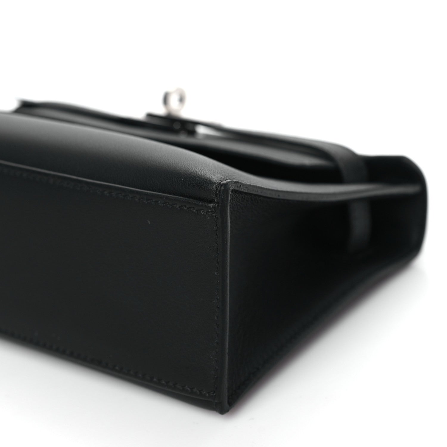 Hermes Swift Kelly Pochette Clutch Black 10 of 11