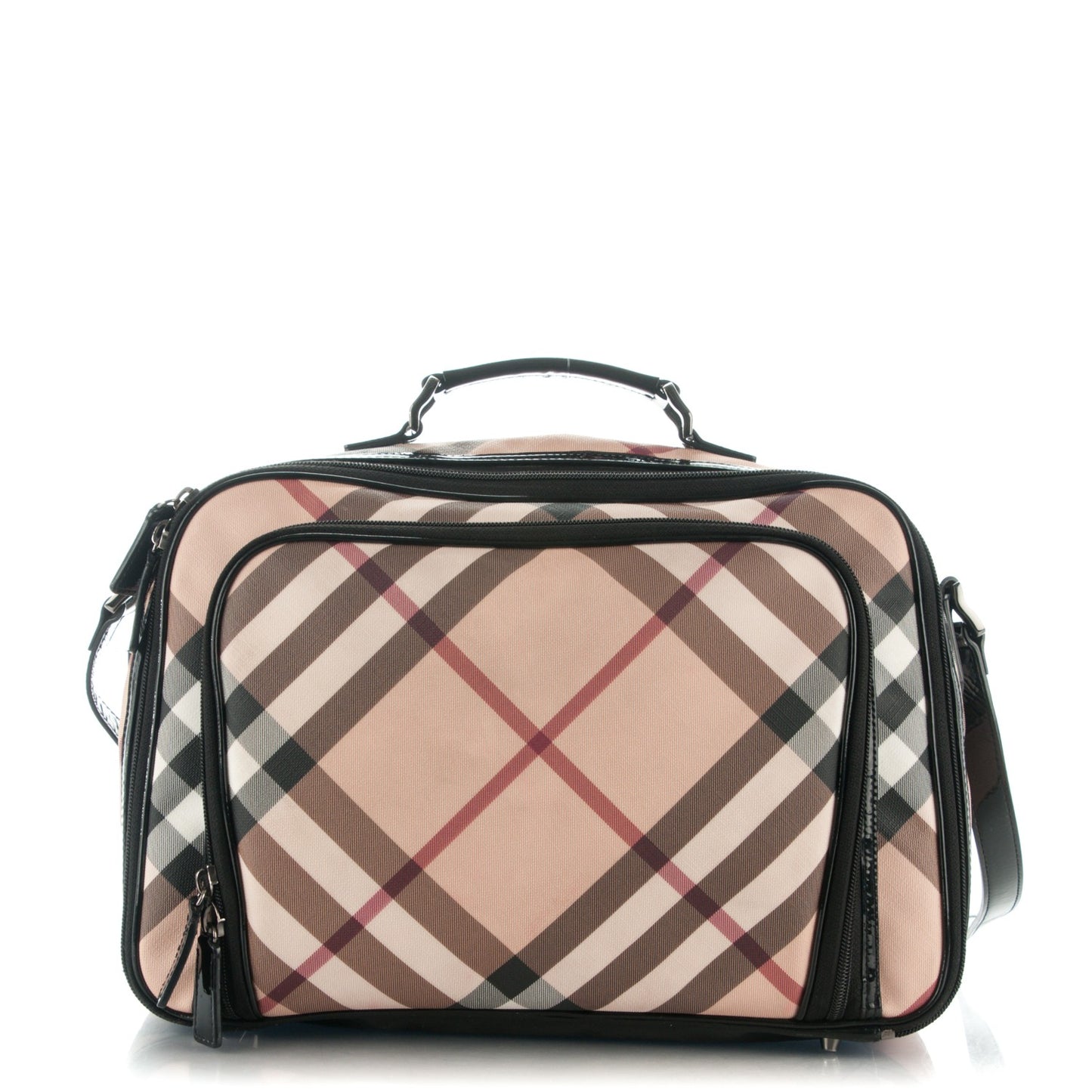 Supernova Check Diaper Bag Black