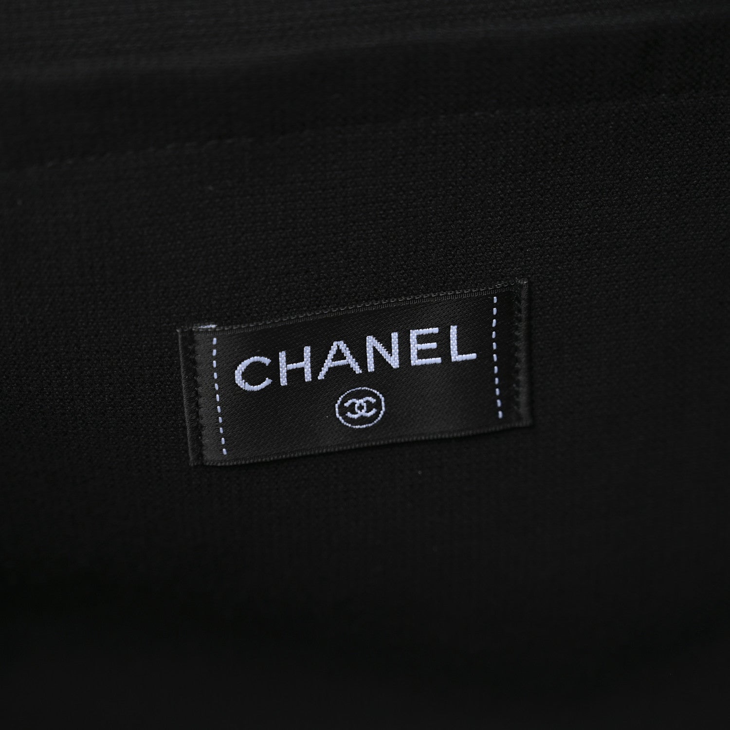 Chanel Terry Cotton CC Beach Duffel Towel Set Black 6 of 11