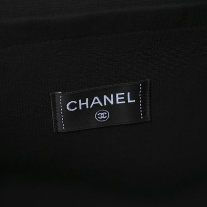 Chanel Terry Cotton CC Beach Duffel Towel Set Black 6 of 11